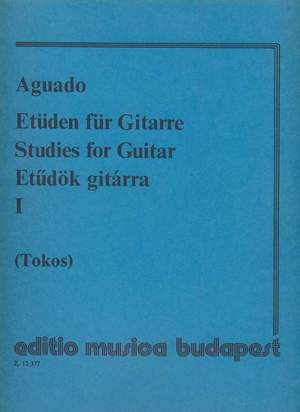 Aguado, Dionysio: Studies for guitar Vol.1