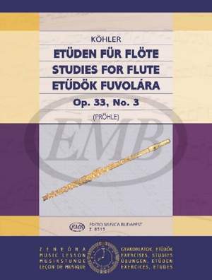 Kohler, Ernesto: Studies for Flute Vol.3