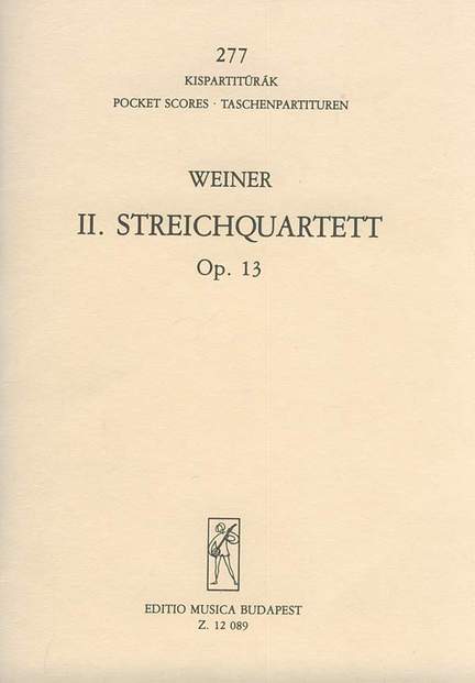Weiner, Leo: String Quartet No. 2
