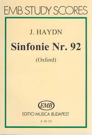 Haydn, Franz Joseph: Symphony No. 92 in G major (score)