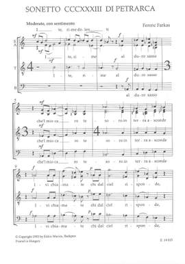 Farkas, Ferenc: Sonetto CCCXXXIII di Petrarca