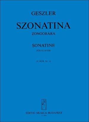 Geszler, Gyorgy: Sonatina in C major No.1 (piano)