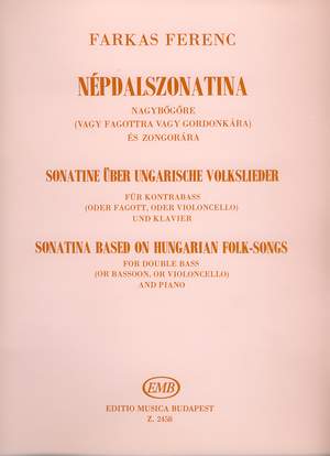 Farkas, Ferenc: Sonatina Based on Hungarian Folksongs