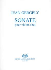 Gergely, Jean: Sonate pour violon seul
