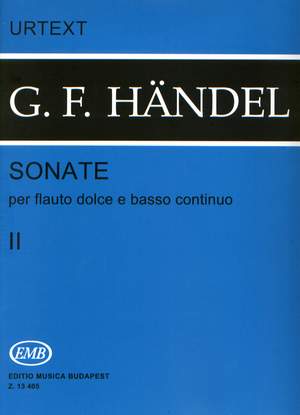 Händel, Georg Friedrich: Sonate per flauto dolce e basso continuo 2