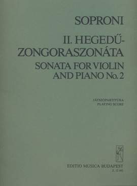 Soproni, Jozsef: Sonata No. 2