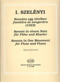 Szelenyi, Istvan: Sonata in One Movement (1925)