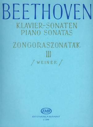 Beethoven, Ludwig van: Sonatas for piano Vol.3