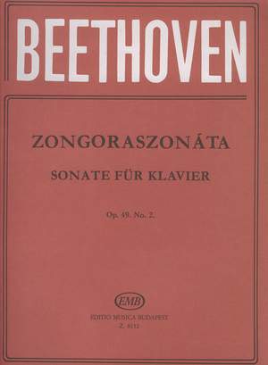Beethoven: Piano Sonata in G major op. 49/2