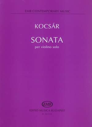 Kocsar, Miklos: Sonata per violino solo
