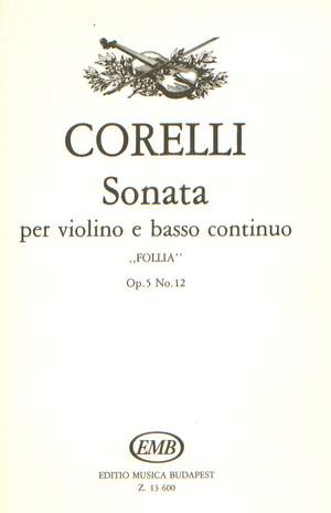 Corelli, Arcangelo: Sonata per violino e basso continuo