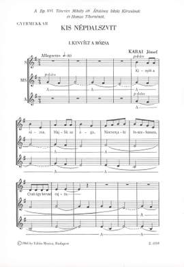 Karai, Jozsef: Small Folksong Suite