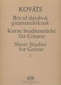 Kovats, Barna: Short Studies for guitar