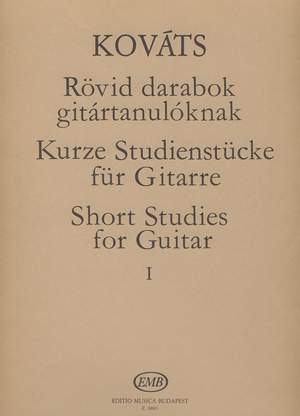 Kovats, Barna: Short Studies for guitar