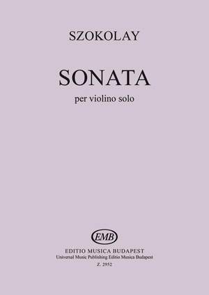Szokolay, Sandor: Sonata