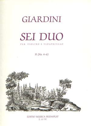 Giardini, Felice de: Sei duo per violino e violoncello 2