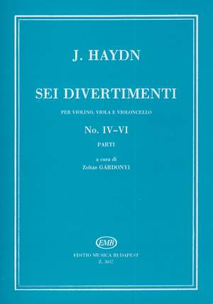 Haydn, Franz Joseph: Sei divertimenti