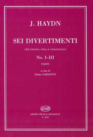 Haydn, Franz Joseph: Sei divertimenti