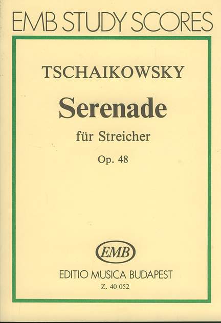 Tchaikovsky, Piotr: Serenade for Strings (mini score)
