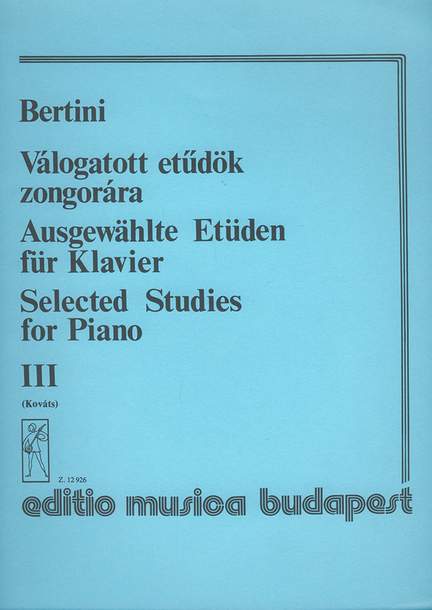 Bertini, Henri: Selected Studies 3