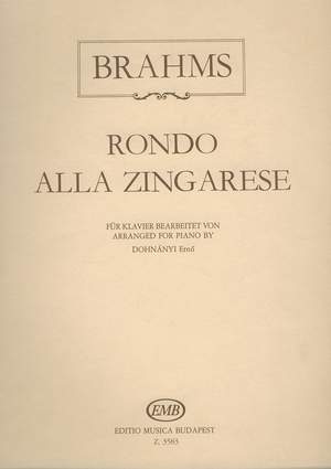 Brahms, Johannes: Rondo alla zingarese