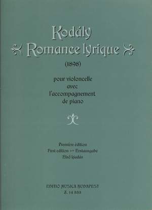 Kodaly: Romance Lyrique (cello and piano)