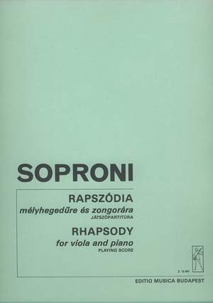 Soproni, Jozsef: Rhapsody