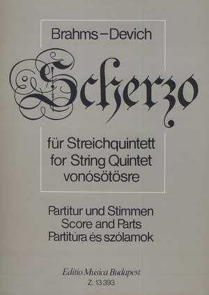 Brahms, Johannes: Scherzo