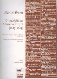 Speer, Daniel Georg: Rudimental Tutor on Keyboard Playing (16