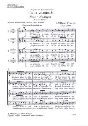 Farkas, Ferenc: Rose-Madrigal