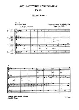 Szekeres, Ferenc: Regi mesterek vegyeskarai 35
