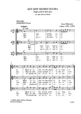 Szekeres, Ferenc: Regi mesterek vegyeskarai 32