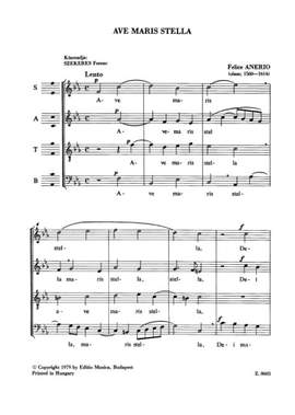 Szekeres, Ferenc: Regi mesterek vegyeskarai 31