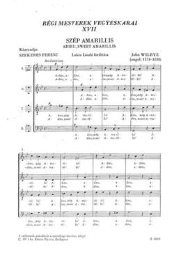 Szekeres, Ferenc: Regi mesterek vegyeskarai 17