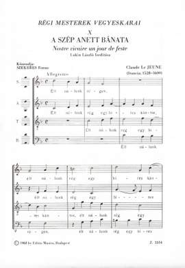Szekeres, Ferenc: Regi mesterek vegyeskarai 10
