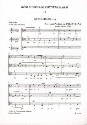 Szekeres, Ferenc: Regi mesterek egynemukarai 12
