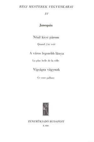 Szekeres, Ferenc: Regi mesterek vegyeskarai 4