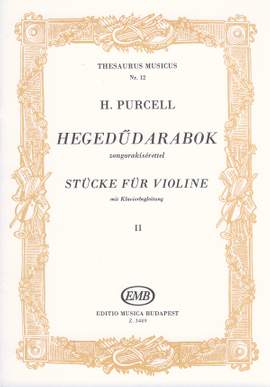 Purcell, Henry: Pieces for violin and piano Vol.2