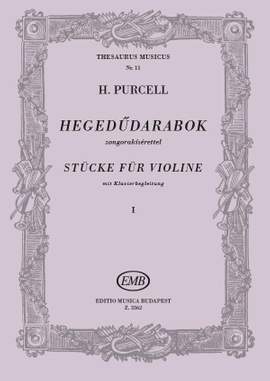Purcell, Henry: Pieces for violin and piano Vol.1