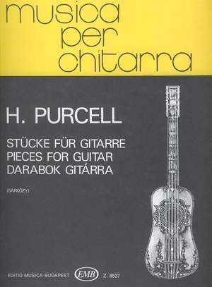 Purcell, Henry: Pieces for guitar