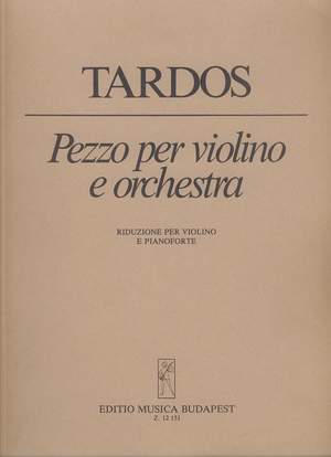 Tardos, Bela: Pezzo per violino e orchestra