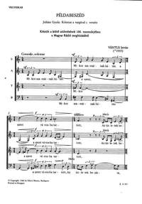 Vantus, Istvan: Peldabeszed