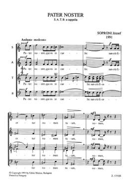 Soproni, Jozsef: Pater Noster