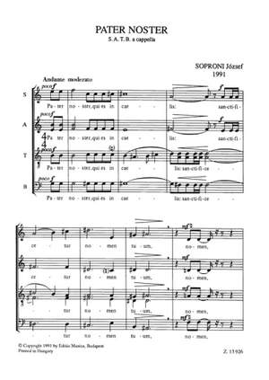 Soproni, Jozsef: Pater Noster