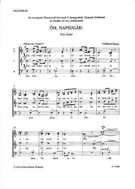 Farkas, Ferenc: Oh napsugar