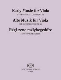 Brodszky, Ferenc: Early music for viola (viola and piano)