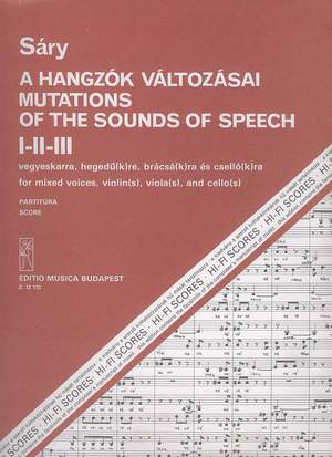 Sary, Laszlo: Mutations of the Sounds of Speech