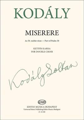 Kodaly, Zoltan: Miserere (SATB)