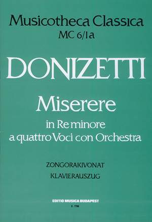 Donizetti, Gaetano: Miserere in re minore