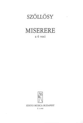 Szollosy, Andras: Miserere a 6 voci